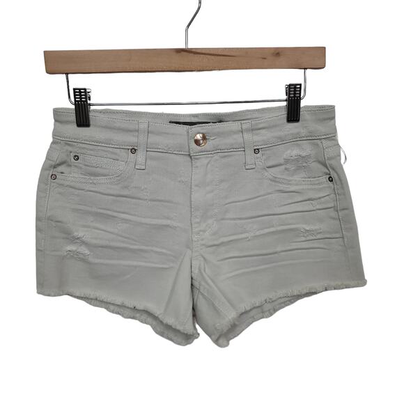 NWT Joes Low Rise Cream Distressed Shorts 3" Inseam Frayed Hem‎ Women's Size 26 - Picture 1 of 12